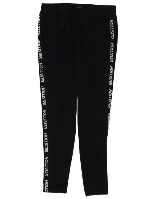 Hollister Mens Graphic Tracksuit Trousers Medium Navy Blue Cotton