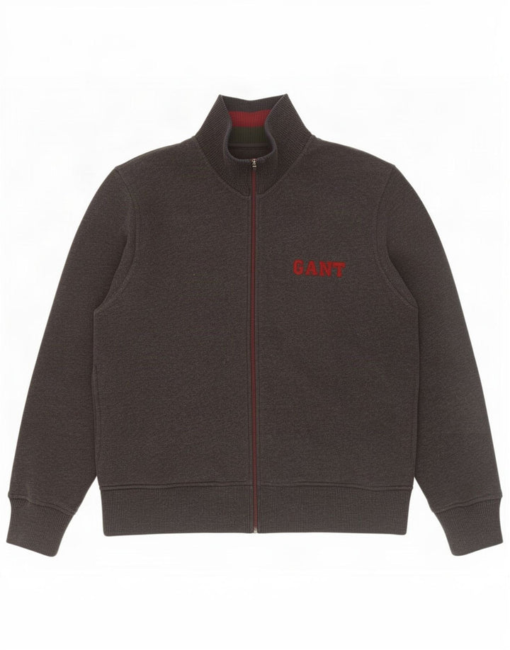 Gant Mens Graphic Tracksuit Top Jacket XL Grey Cotton