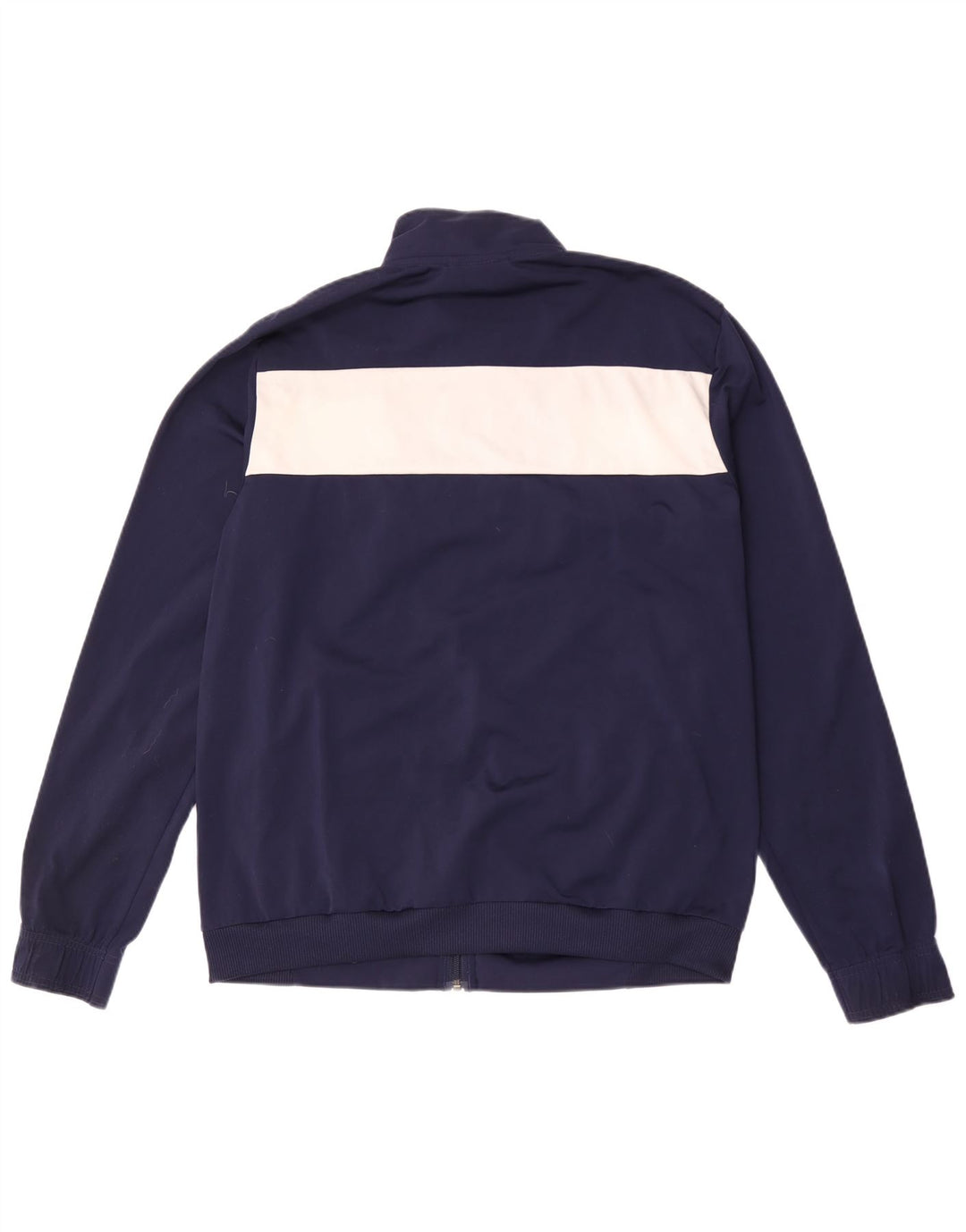 Puma Mens Tracksuit Top Jacket Large Navy Blue Colourblock Polyester