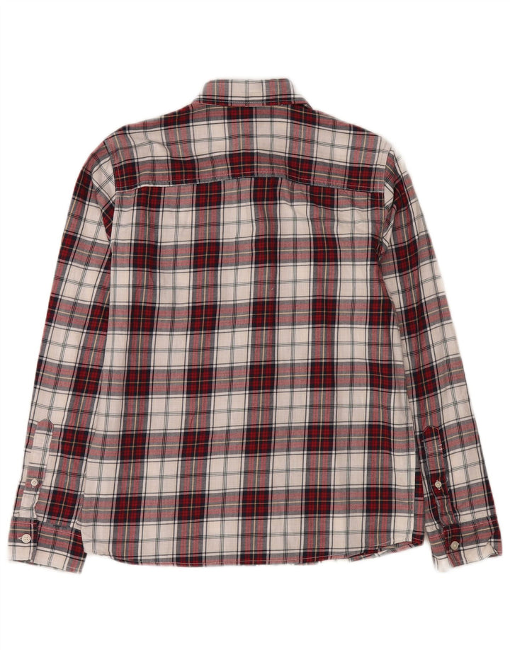 Abercrombie & Fitch Boys Flannel Shirt 13-14 Years Red Check Cotton