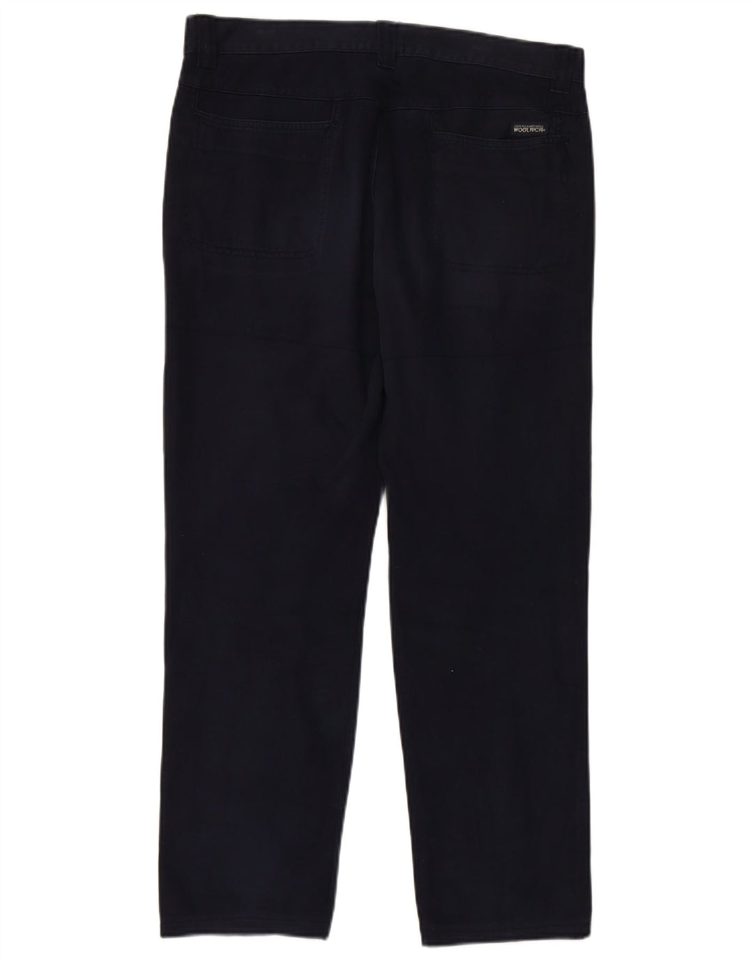 WOOLRICH Mens Straight Chino Trousers W34 L28 Navy Blue