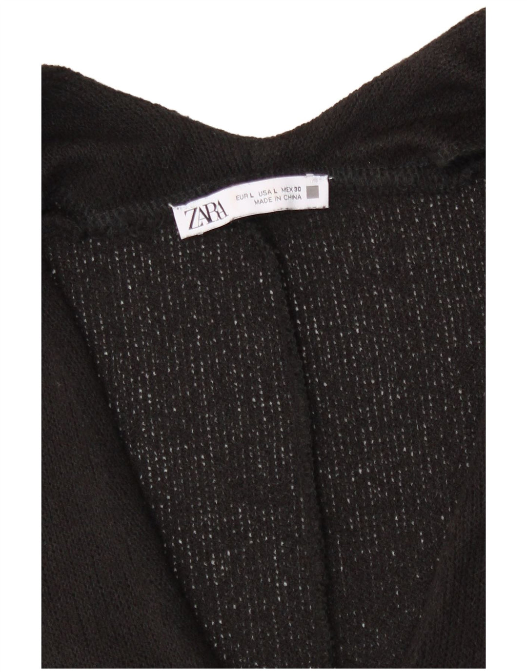 Zara Womens Oversized Vest Tank Top Large Black