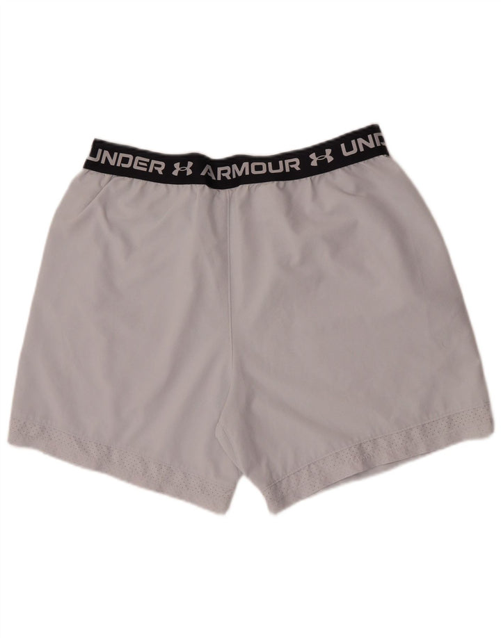 Under Armour Mens Fitted Graphic Sport Shorts XL  White Polyester