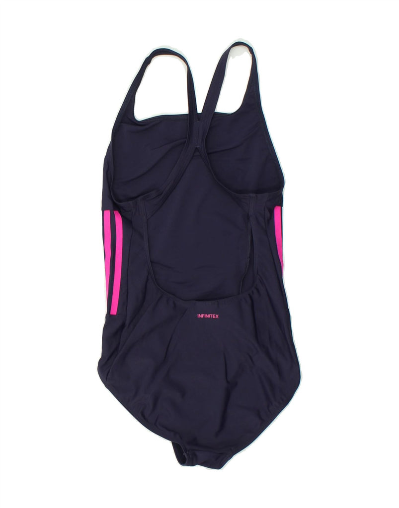 ADIDAS Girls Swimwear 14-15 Years Navy Blue Polyamide | Vintage Adidas | Thrift | Second-Hand Adidas | Used Clothing | Messina Hembry 