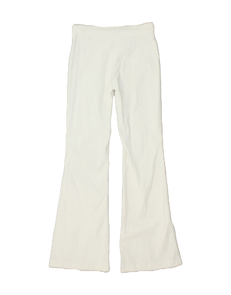 VERO MODA Womens Flare Casual Trousers IT 38 XS W28 L32 Off White Viscose Vintage Vero Moda and Second-Hand Vero Moda from Messina Hembry 