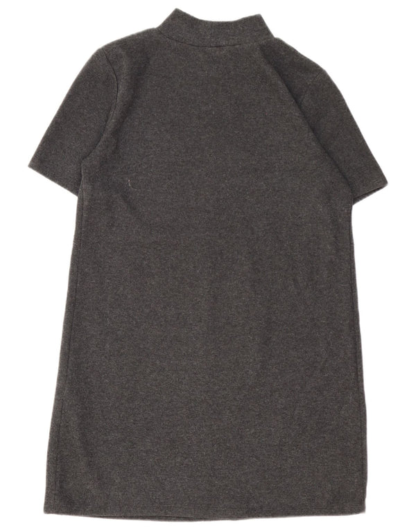 Zara Womens Jumper Dress UK 16 Large Grey Polyester