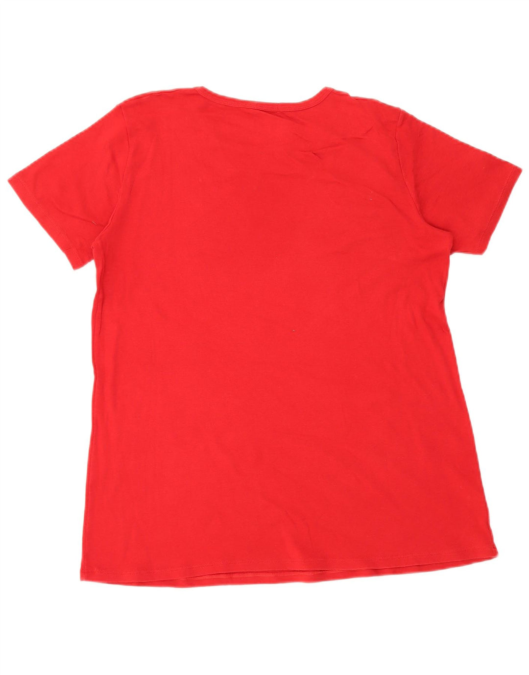 BENETTON Womens T-Shirt Top UK 14 Medium Red