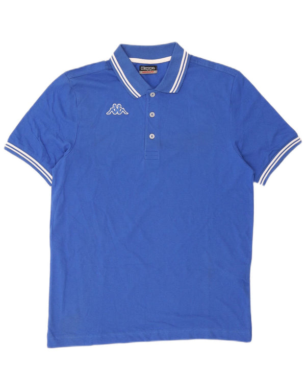 Kappa Mens Polo Shirt Medium Blue Cotton
