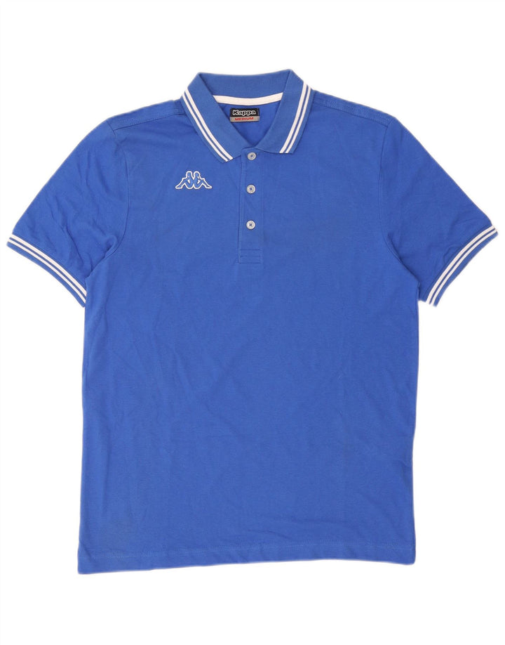 Kappa Mens Polo Shirt Medium Blue Cotton