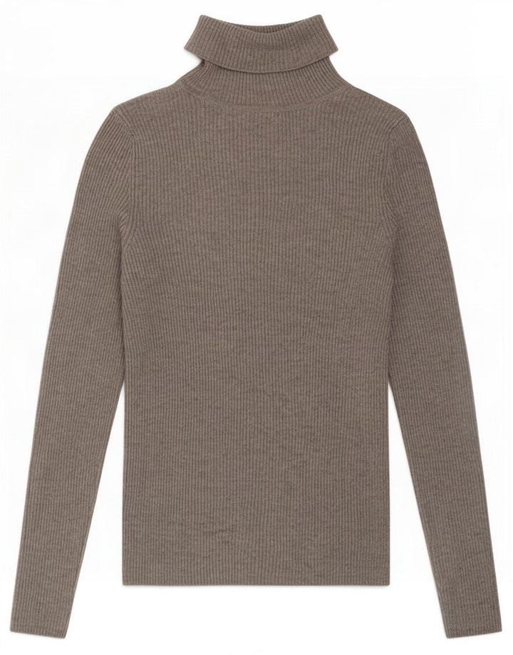 Marks & Spencer Womens Roll Neck Jumper Sweater UK 10 Small Grey Viscose