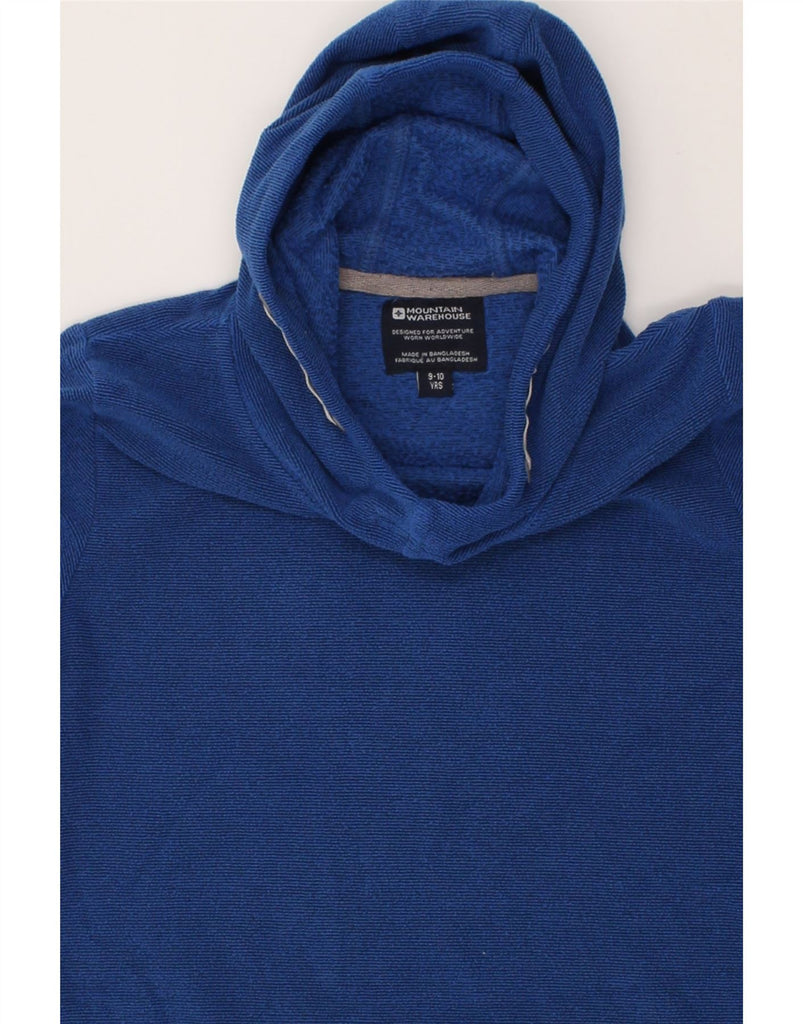 MOUNTAIN WAREHOUSE Boys Hoodie Jumper 9-10 Years Blue Polyester Vintage Mountain Warehouse and Second-Hand Mountain Warehouse from Messina Hembry 