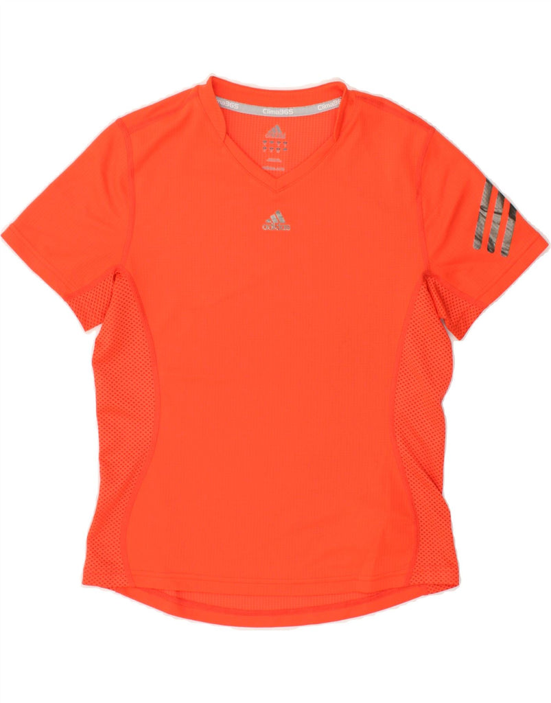 ADIDAS Boys Clima 365 T-Shirt Top 8-9 Years Orange Polyester | Vintage Adidas | Thrift | Second-Hand Adidas | Used Clothing | Messina Hembry 