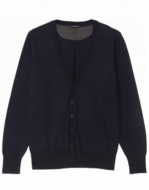 Best Company Mens Cardigan Sweater XL Navy Blue Polyamide