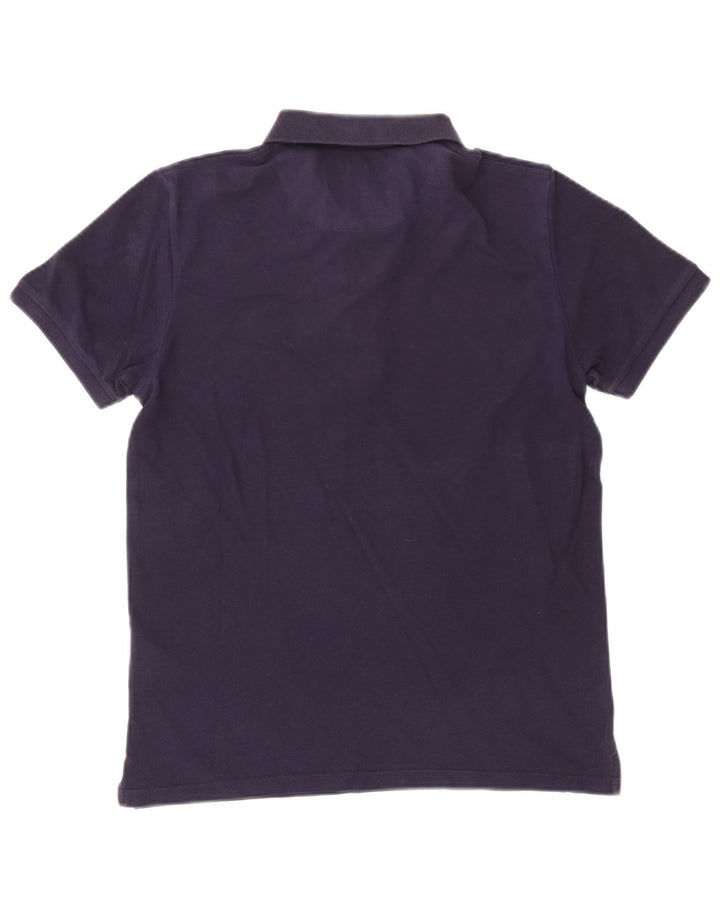 Lyle & Scott Mens Polo Shirt Medium Navy Blue Cotton