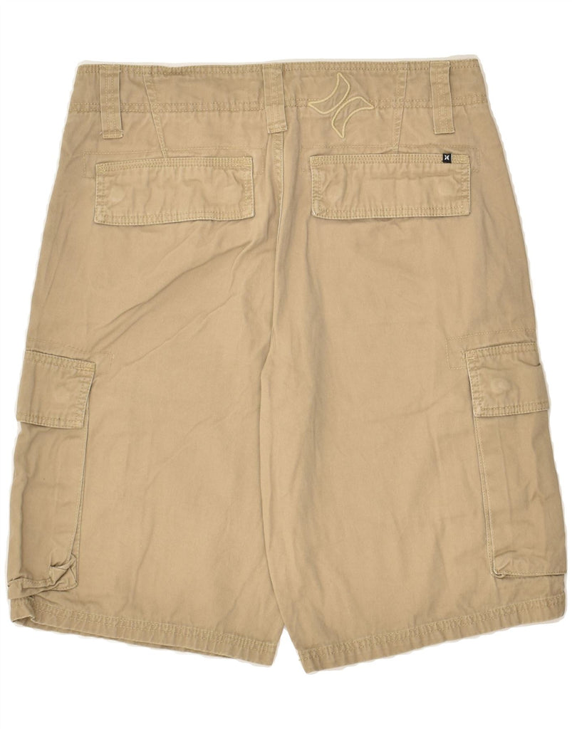 HURLEY Mens Cargo Shorts W30 Medium Beige Cotton | Vintage Hurley | Thrift | Second-Hand Hurley | Used Clothing | Messina Hembry 