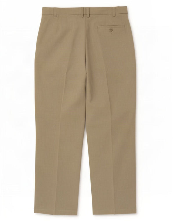 Marks & Spencer Mens Straight Suit Trousers W38 L30 Beige Polyester