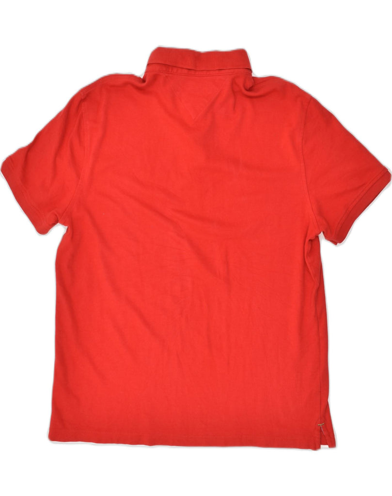 TOMMY HILFIGER Mens Custom Fit Polo Shirt Large Red Cotton | Vintage Tommy Hilfiger | Thrift | Second-Hand Tommy Hilfiger | Used Clothing | Messina Hembry 