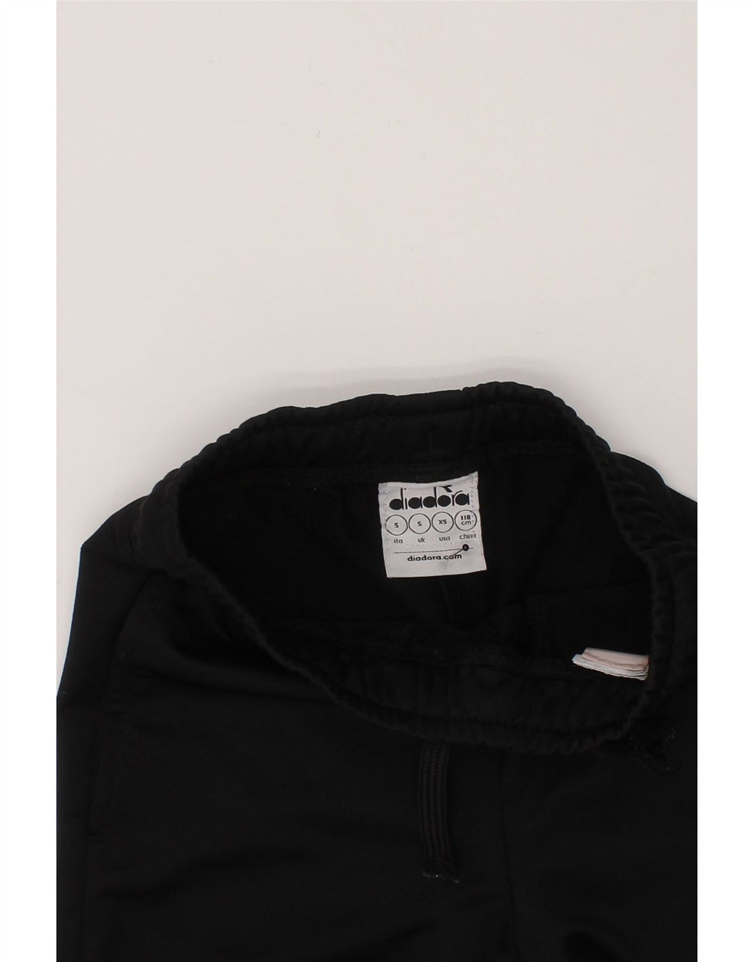 DIADORA Boys Tracksuit Trousers Joggers 6-7 Years Small Black Vintage Diadora and Second-Hand Diadora from Messina Hembry 