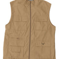 Mountain Warehouse Mens Utility Gilet UK 40 Large Beige Polyester