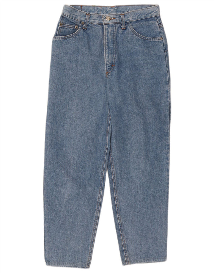 Vintage Womens Crop Tapered Jeans W28 L25 Blue