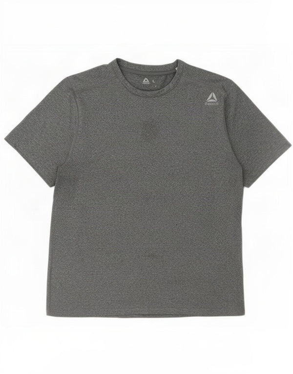 Reebok Womens T-Shirt Top UK 16 Large Grey