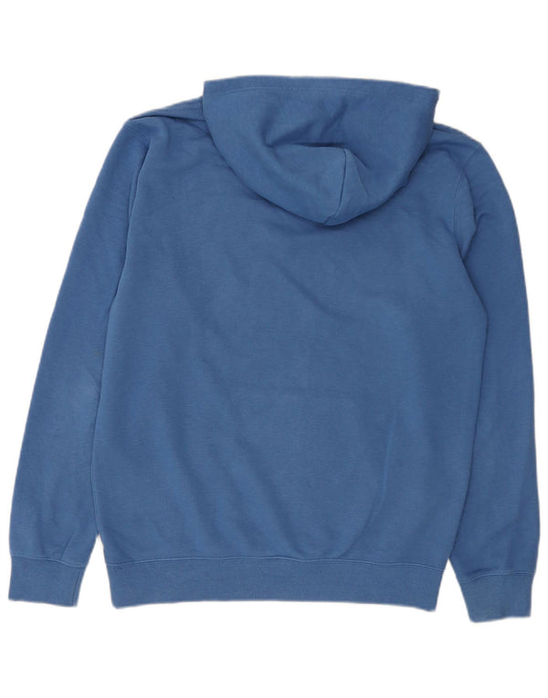 Champion Mens Hoodie Jumper Medium Blue Cotton