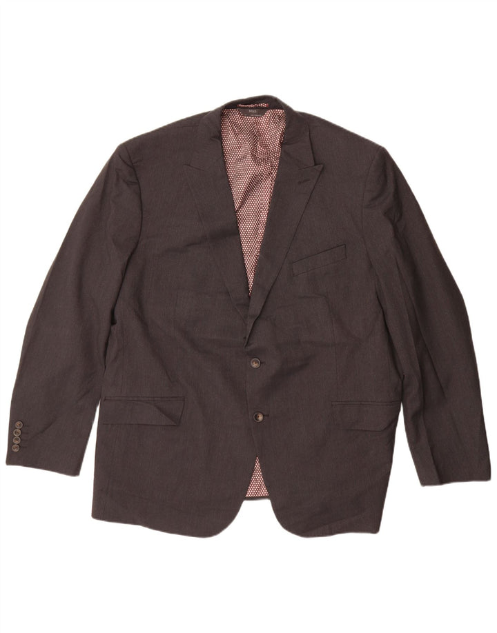Marks & Spencer Mens 2 Button Regular Fit Blazer Jacket UK 48 4XL Grey