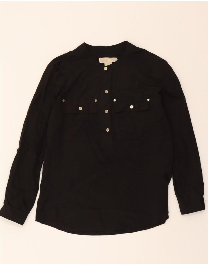 MICHAEL KORS Womens Blouse Top UK 14 Medium Black Polyester Vintage Michael Kors and Second-Hand Michael Kors from Messina Hembry 