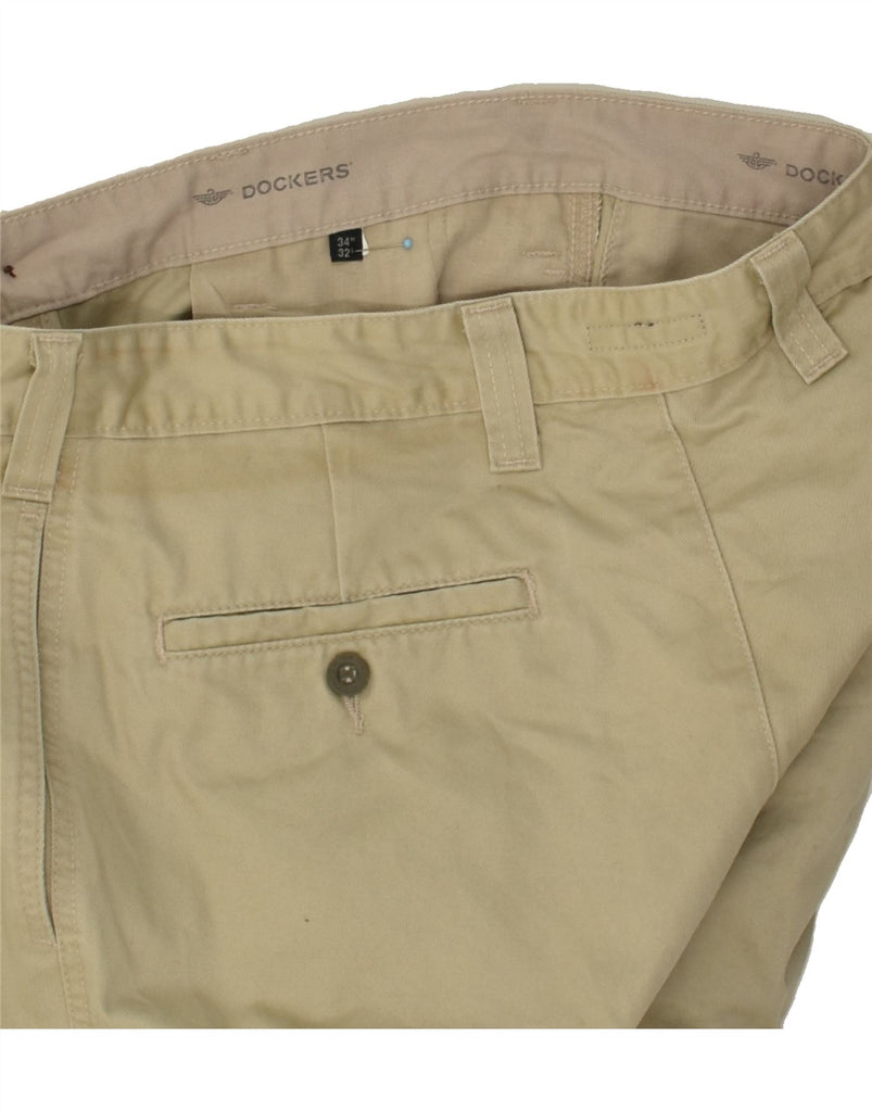 DOCKERS Mens Pegged Chino Trousers W34 L32 Beige Cotton | Vintage Dockers | Thrift | Second-Hand Dockers | Used Clothing | Messina Hembry 