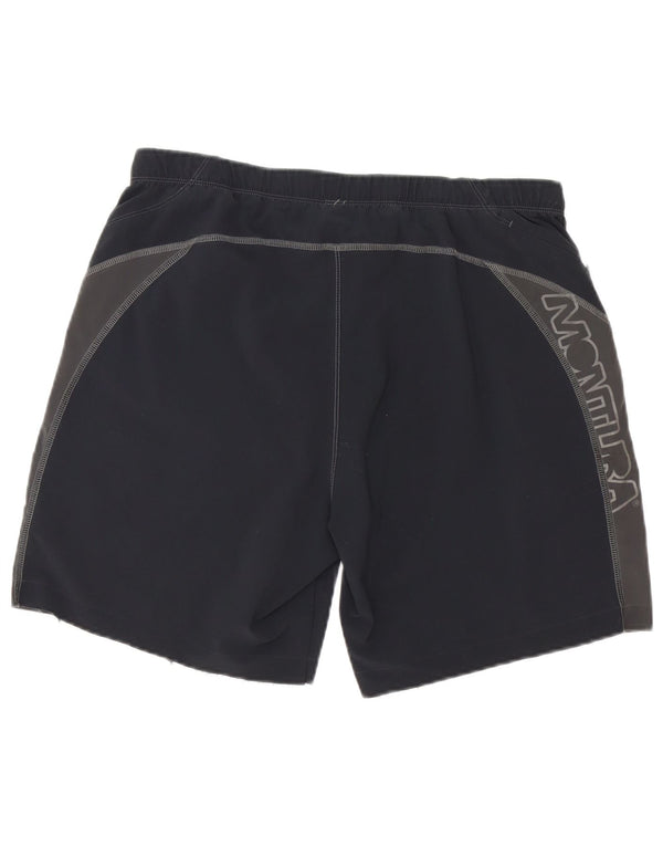 Montura Mens Graphic Swimming Shorts XL Black Colourblock Polyester