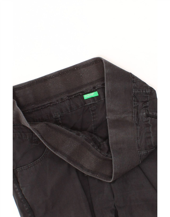 BENETTON Womens Straight Casual Trousers W34 L30 Black Vintage Benetton and Second-Hand Benetton from Messina Hembry 