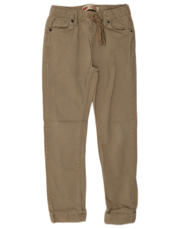 Levi's Boys Joggers Casual Trousers 6-7 Years W22 L22 Medium Beige Cotton