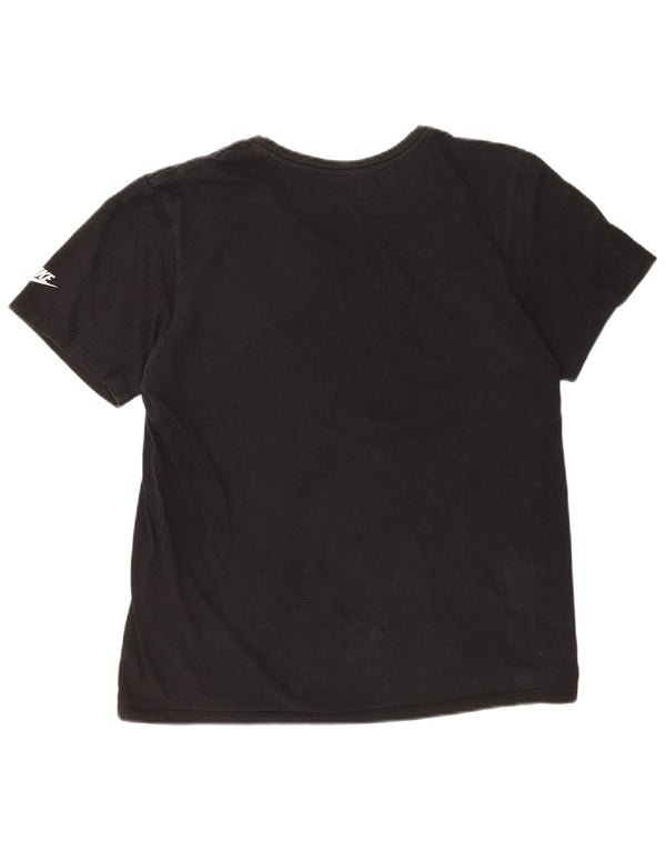 Nike Mens Athletic Cut Graphic T-Shirt Top Medium Black Cotton
