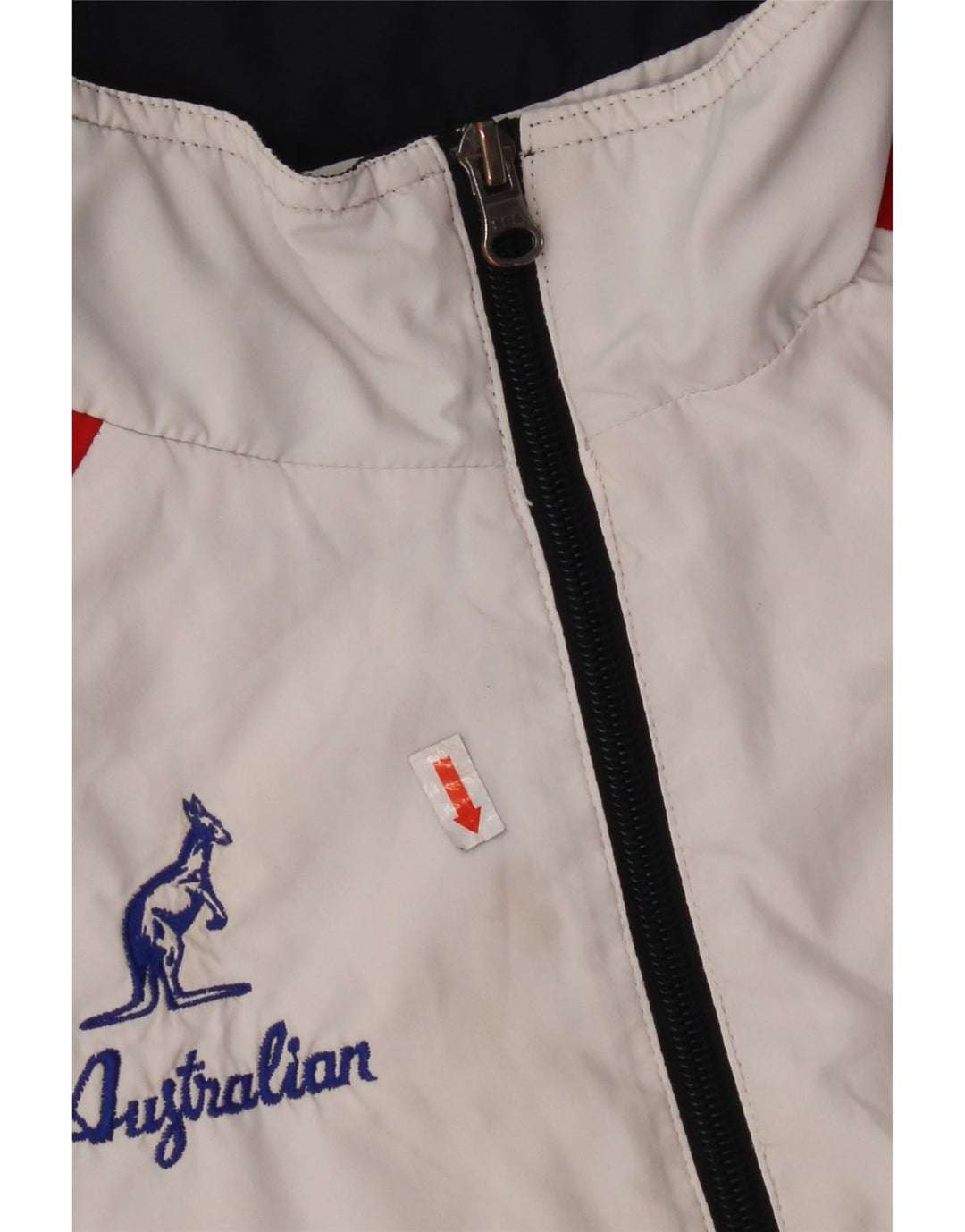 AUSTRALIAN L'ALPINA Mens Italia Tracksuit Top Jacket XS White Colourblock