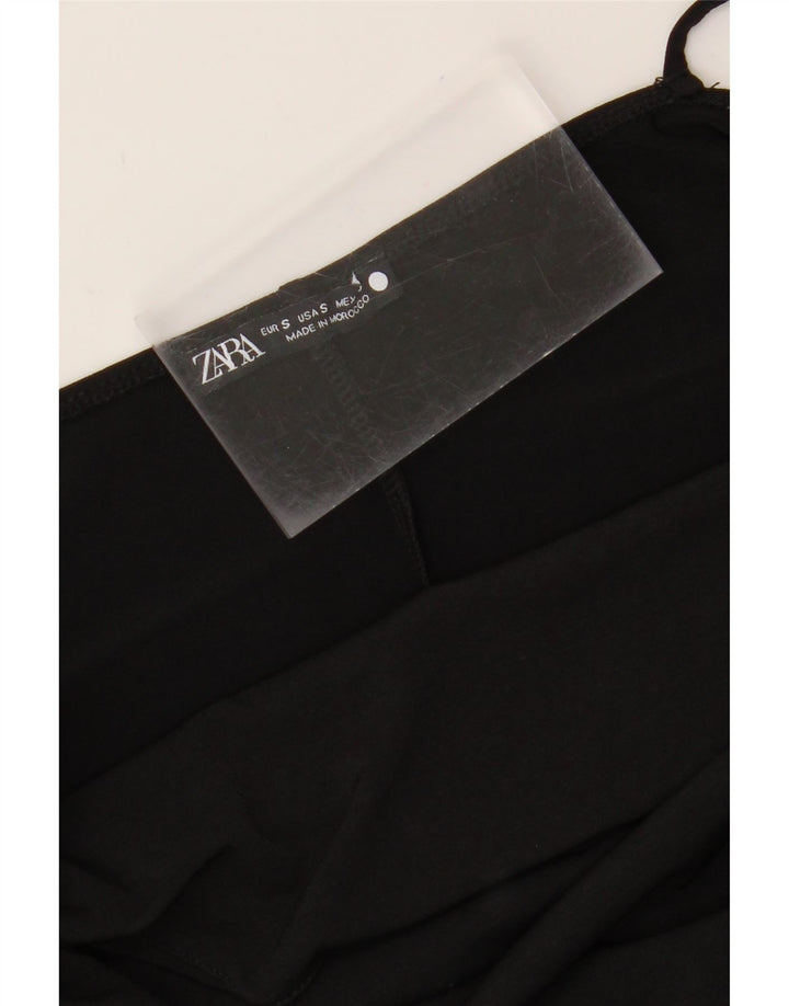 ZARA Womens Slip Dress UK 8 Small Black Polyester Vintage Zara and Second-Hand Zara from Messina Hembry 