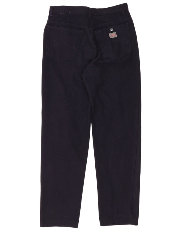 Carrera Mens Straight Casual Trousers W32 L30 Navy Blue Wool