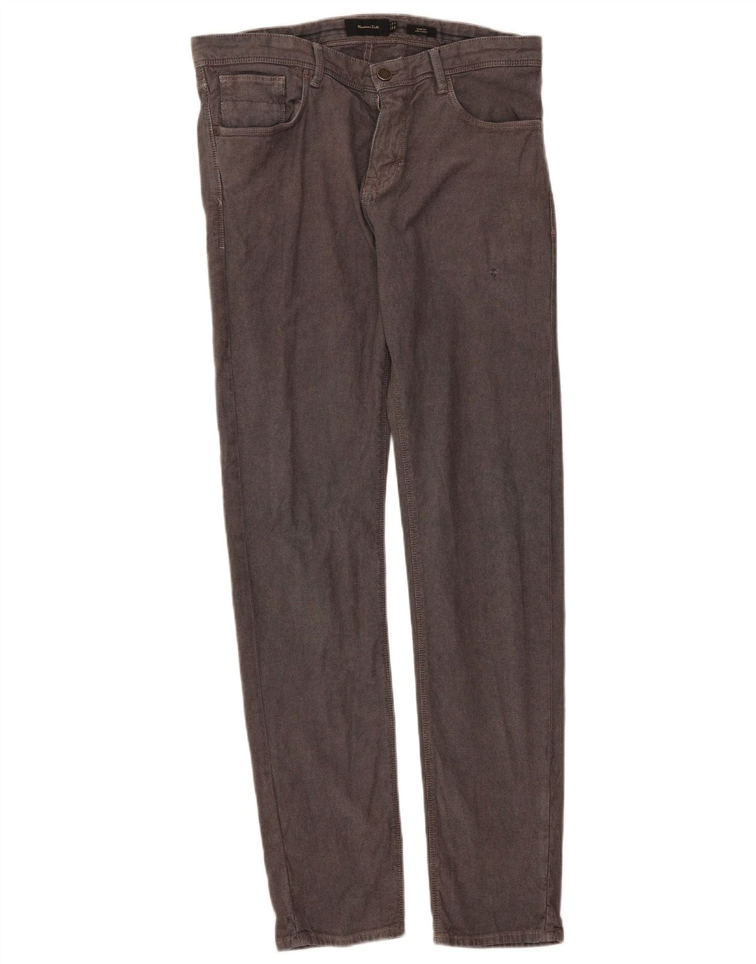 Massimo Dutti Mens Slim Fit Casual Trousers EU 40 Medium W31 L31 Grey