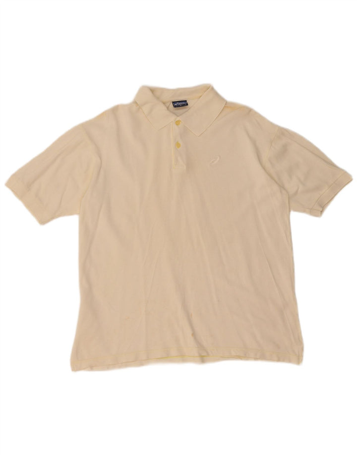 Asics Mens Polo Shirt Small Beige
