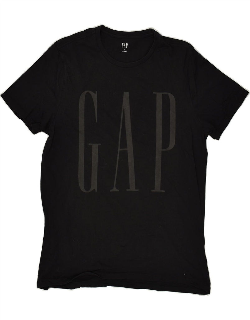 GAP Mens Graphic T-Shirt Top Large Black Cotton Vintage Gap and Second-Hand Gap from Messina Hembry 