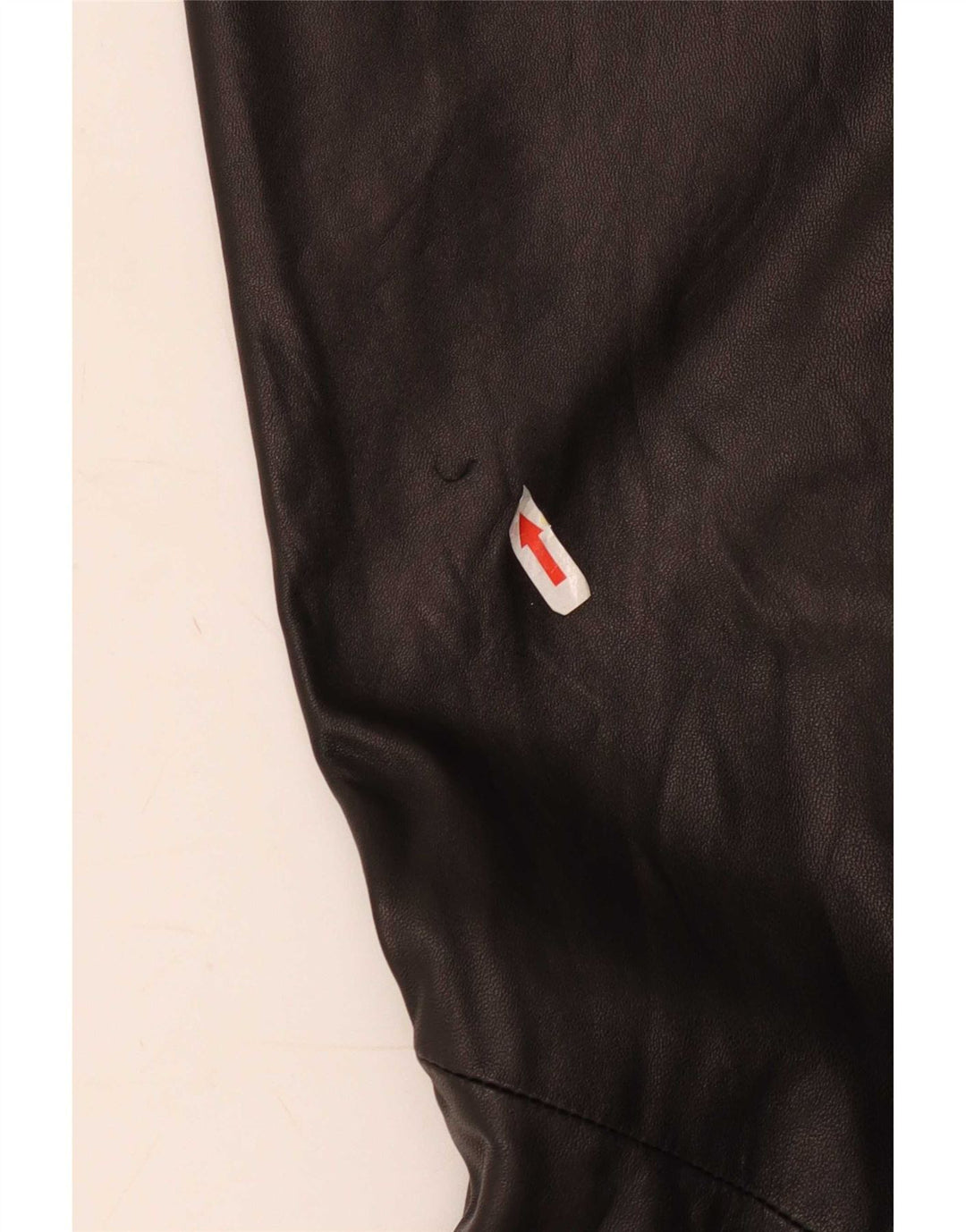 Danier Womens Flare Leather Trousers Size 8 W24 L31 Black