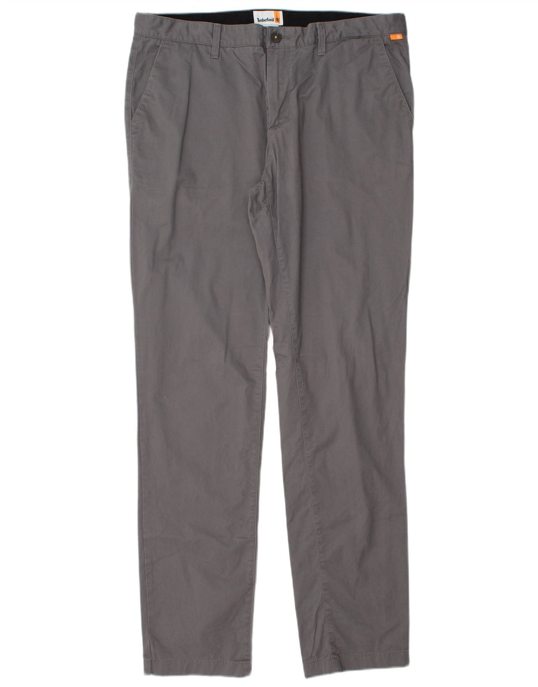 TIMBERLAND Mens Slim Chino Trousers W36 L34 Grey Cotton