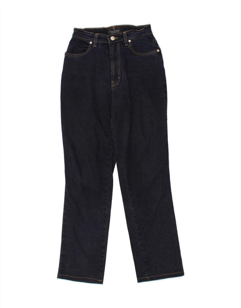 TRUSSARDI Womens Straight Jeans W25 L30  Navy Blue Cotton Vintage Trussardi and Second-Hand Trussardi from Messina Hembry 
