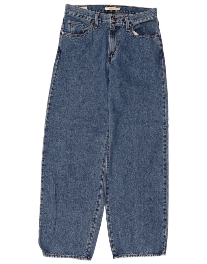 LEVI'S Womens Baggy Dad Wide Leg Jeans W27 L30 Blue Cotton