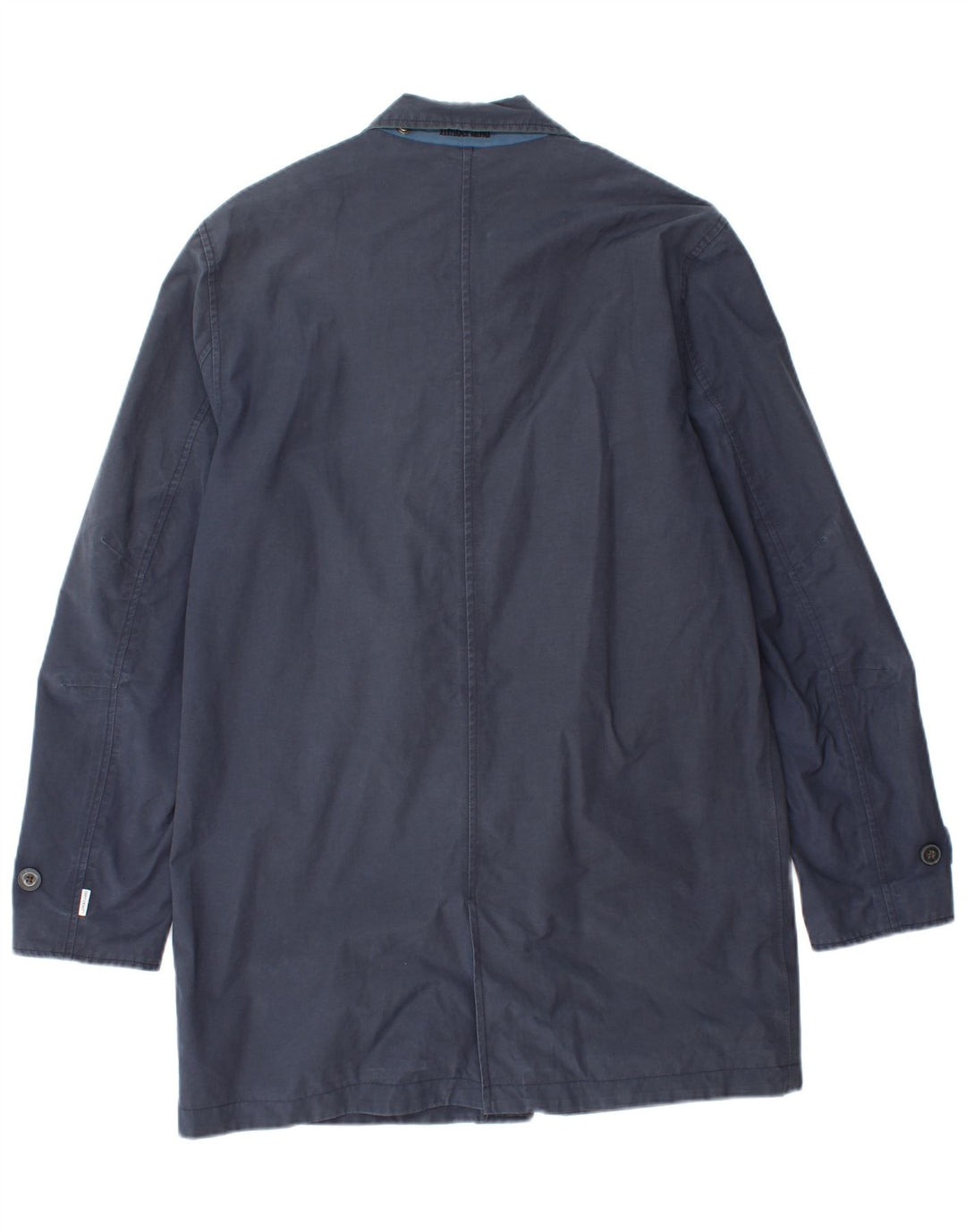 TIMBERLAND Mens Windbreaker Coat UK 38 Medium Navy Blue Cotton