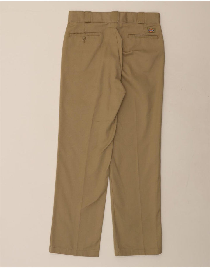 DOCKERS Mens Straight Chino Trousers W32 L32 Khaki Cotton