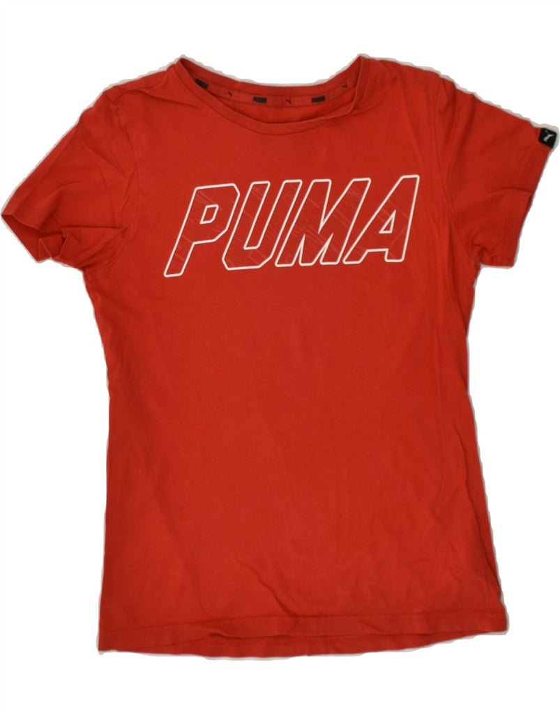 PUMA Boys Graphic T-Shirt Top 11-12 Years Red Cotton | Vintage Puma | Thrift | Second-Hand Puma | Used Clothing | Messina Hembry 