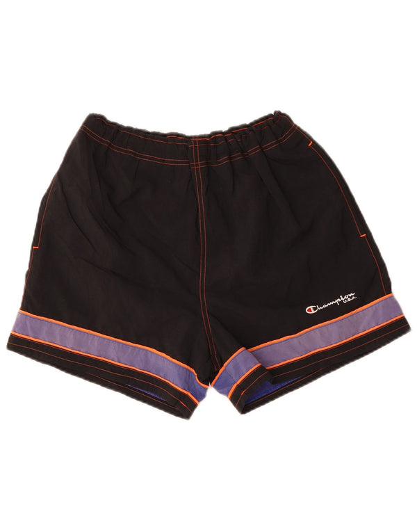 Champion Mens Sport Shorts Medium Black Colourblock Polyester Sports