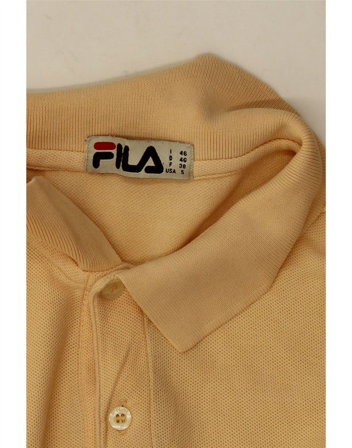 Fila Mens Polo Shirt IT 46 Small Orange