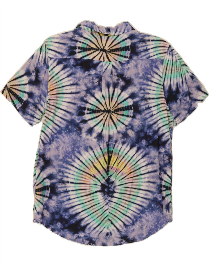 VANS Mens Classic Fit Short Sleeve Shirt Small Multicoloured Tie Dye Vintage Vans and Second-Hand Vans from Messina Hembry 