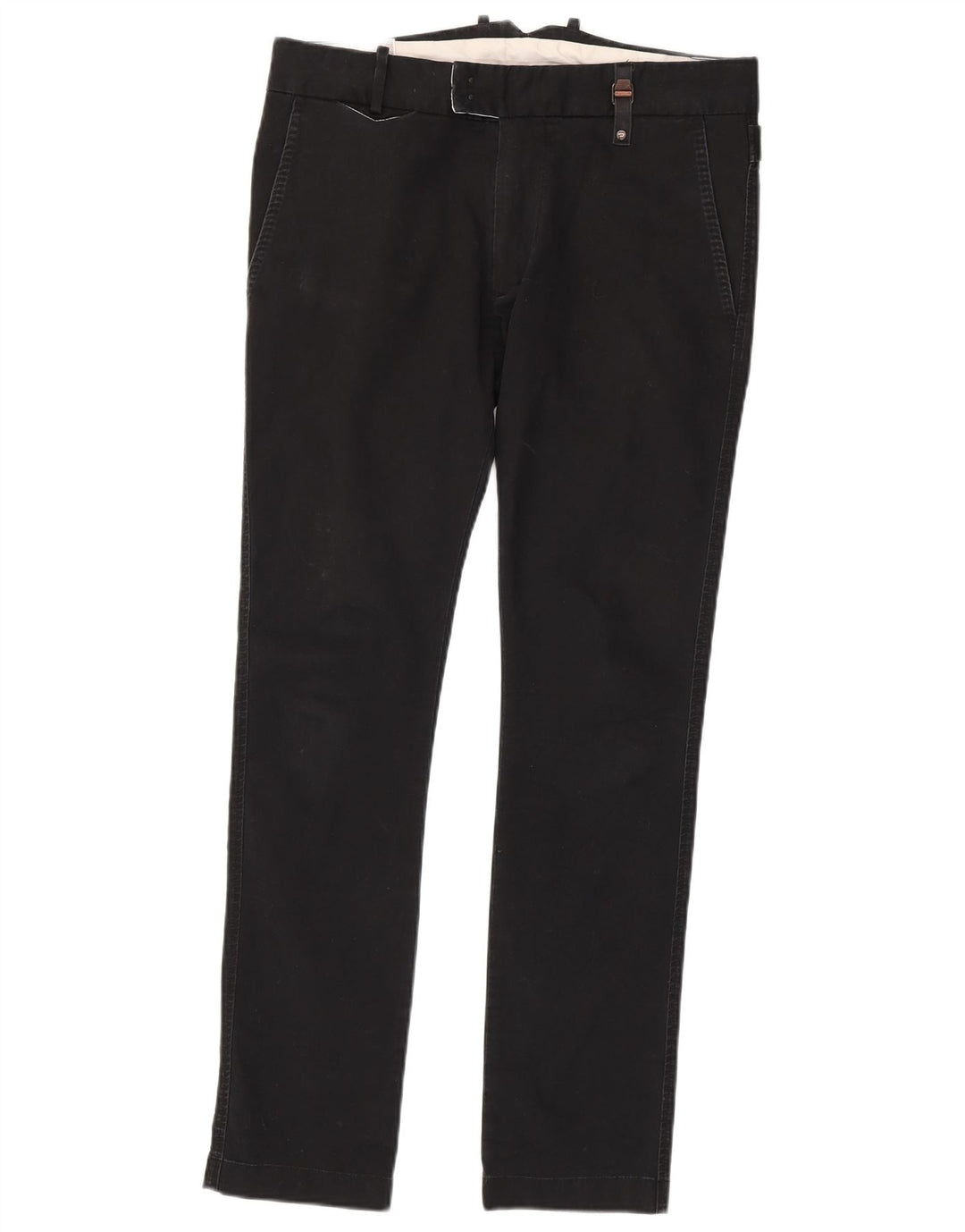 Diesel Mens Slim Suit Trousers W30 L31 Black Cotton